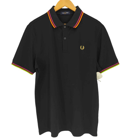 フレッドペリー FRED PERRY 月桂樹 ロゴ刺繍 S/S ポロシャツ メンズ import:L